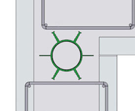 Těsnění plánovaných trhlin - PVC profil typ Q